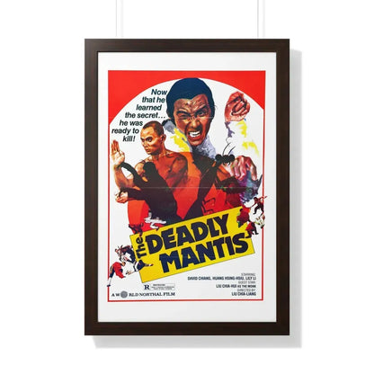 THE DEADLY MANTIS (1978) - Framed Movie Poster 20" x 30" Walnut - The Sticker Space