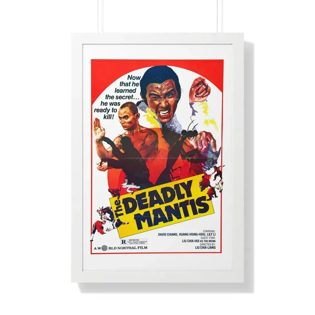 THE DEADLY MANTIS (1978) - Framed Movie Poster 20" x 30" White - The Sticker Space