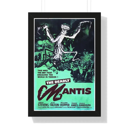 THE DEADLY MANTIS (4) 1957 - Framed Movie Poster 16″ x 24″ Black - The Sticker Space