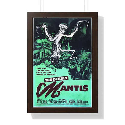 THE DEADLY MANTIS (4) 1957 - Framed Movie Poster 16″ x 24″ Walnut - The Sticker Space