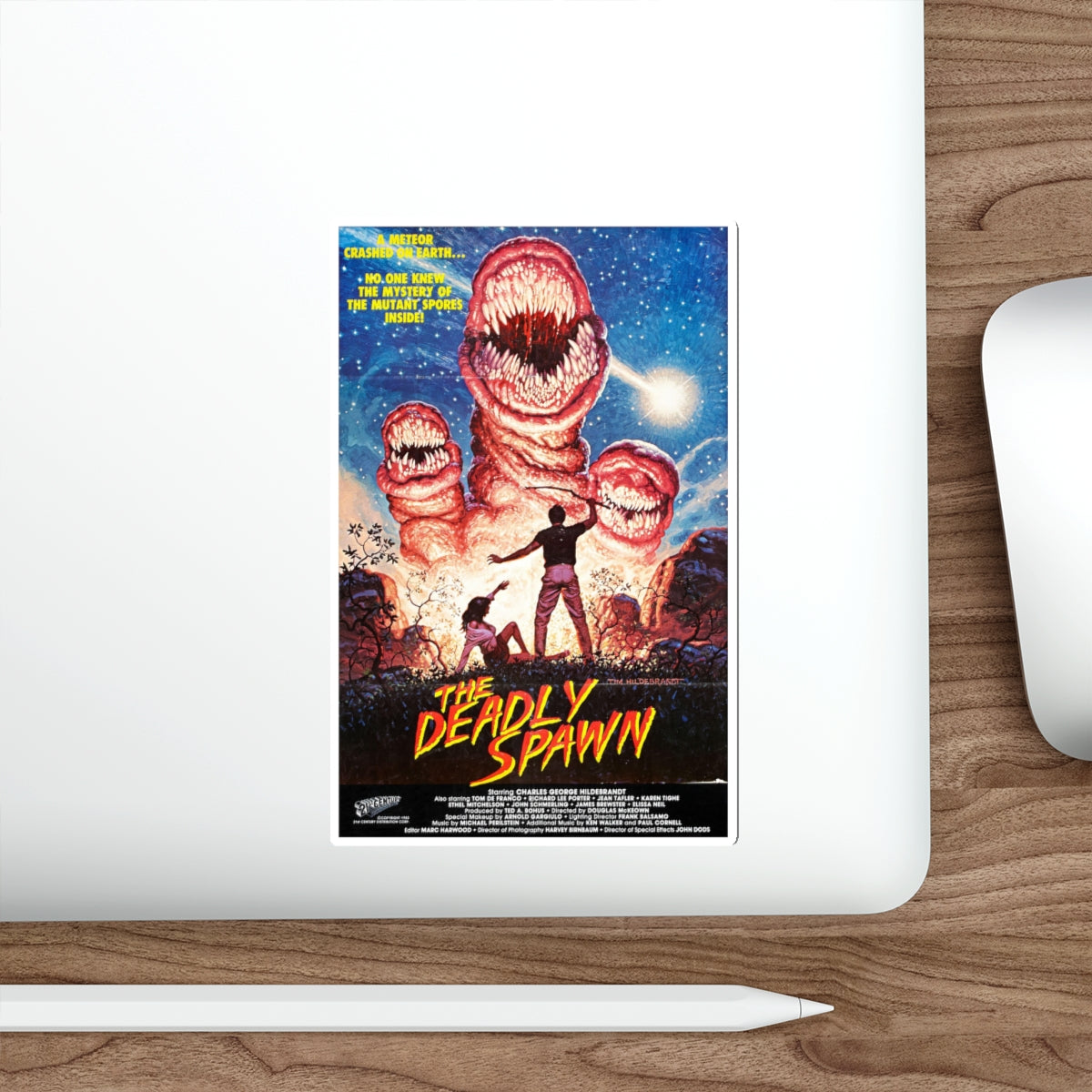 THE DEADLY SPAWN 1983 Movie Poster STICKER Vinyl Die-Cut Decal-The Sticker Space