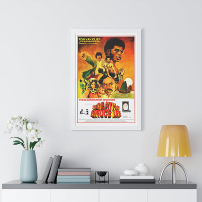 THE DEATH OF BRUCE LEE (THE BLACK DRAGON'S REVENGE) 1975 - Framed Movie Poster-The Sticker Space