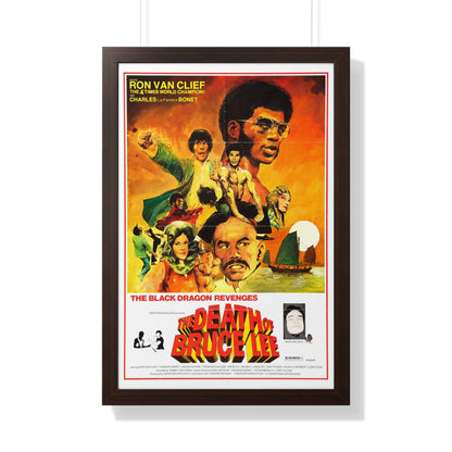 THE DEATH OF BRUCE LEE (THE BLACK DRAGON'S REVENGE) 1975 - Framed Movie Poster-20" x 30"-The Sticker Space