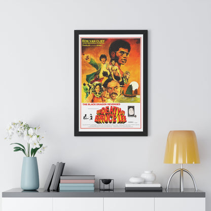 THE DEATH OF BRUCE LEE (THE BLACK DRAGON'S REVENGE) 1975 - Framed Movie Poster-The Sticker Space