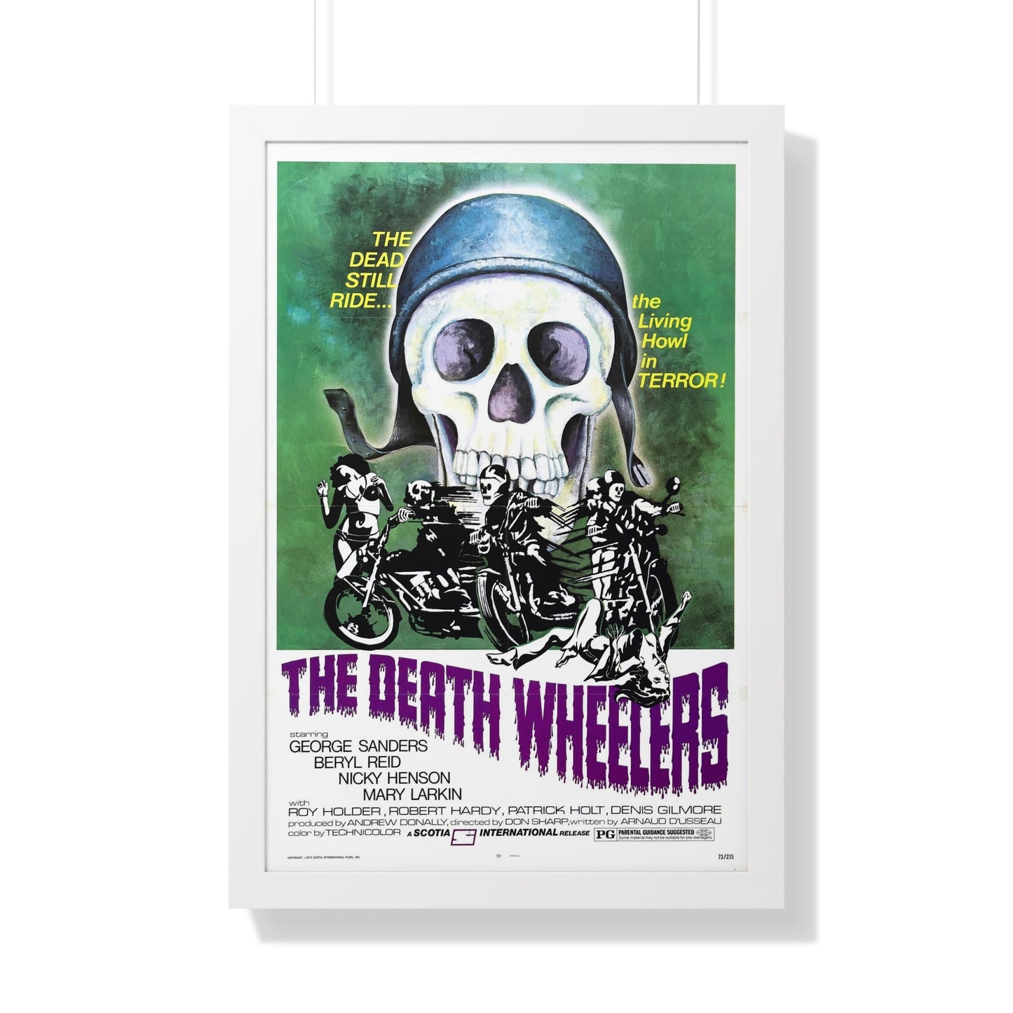 THE DEATH WHEELERS 1973 - Framed Movie Poster-20" x 30"-The Sticker Space