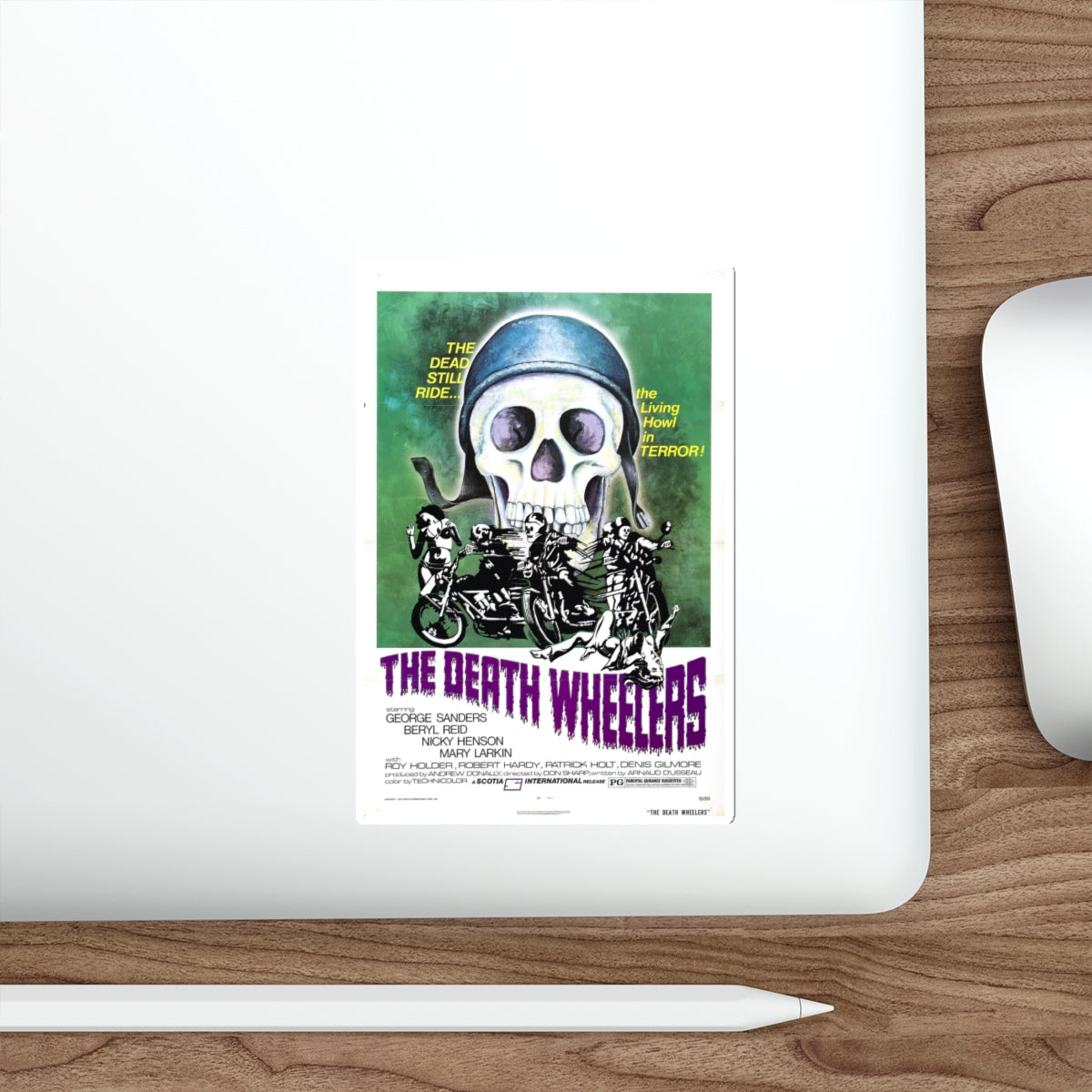THE DEATH WHEELERS 1973 Movie Poster STICKER Vinyl Die-Cut Decal-The Sticker Space