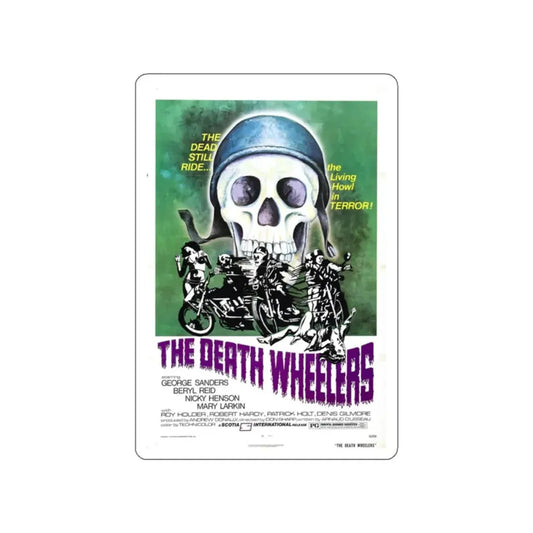 THE DEATH WHEELERS 1973 Movie Poster STICKER Vinyl Die-Cut Decal 2 Inch - The Sticker Space