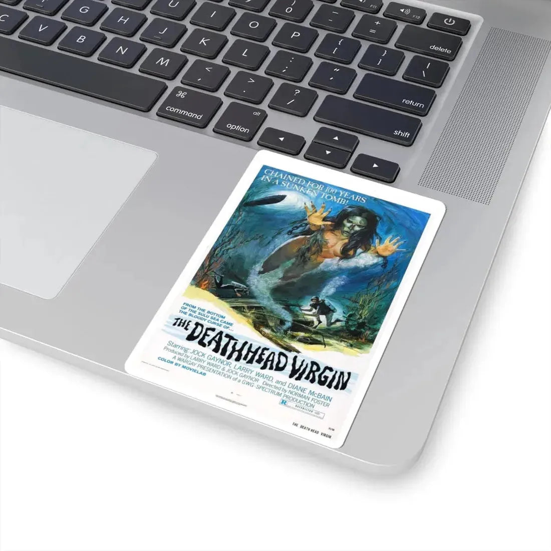 THE DEATHHEAD VIRGIN 1974 Movie Poster - STICKER Vinyl Kiss-Cut Decal - The Sticker Space