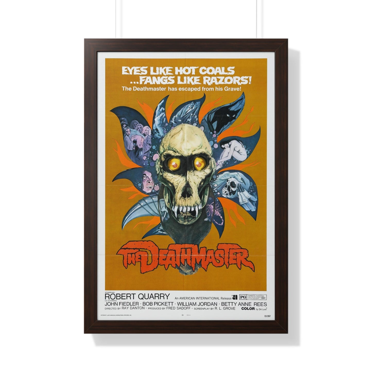 THE DEATHMASTER 1972 - Framed Movie Poster-20" x 30"-The Sticker Space