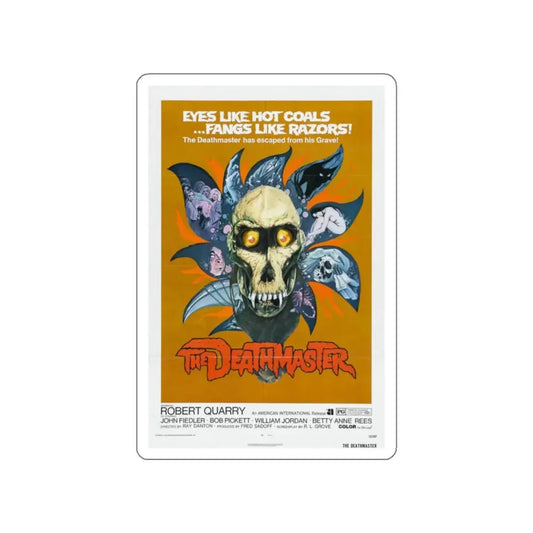 THE DEATHMASTER 1972 Movie Poster STICKER Vinyl Die-Cut Decal 2 Inch - The Sticker Space