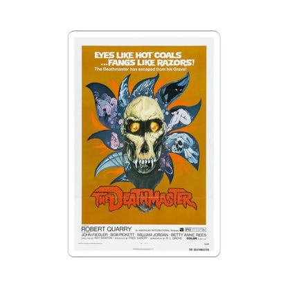 THE DEATHMASTER 1972 Movie Poster - STICKER Vinyl Kiss-Cut Decal 2 Inch White - The Sticker Space