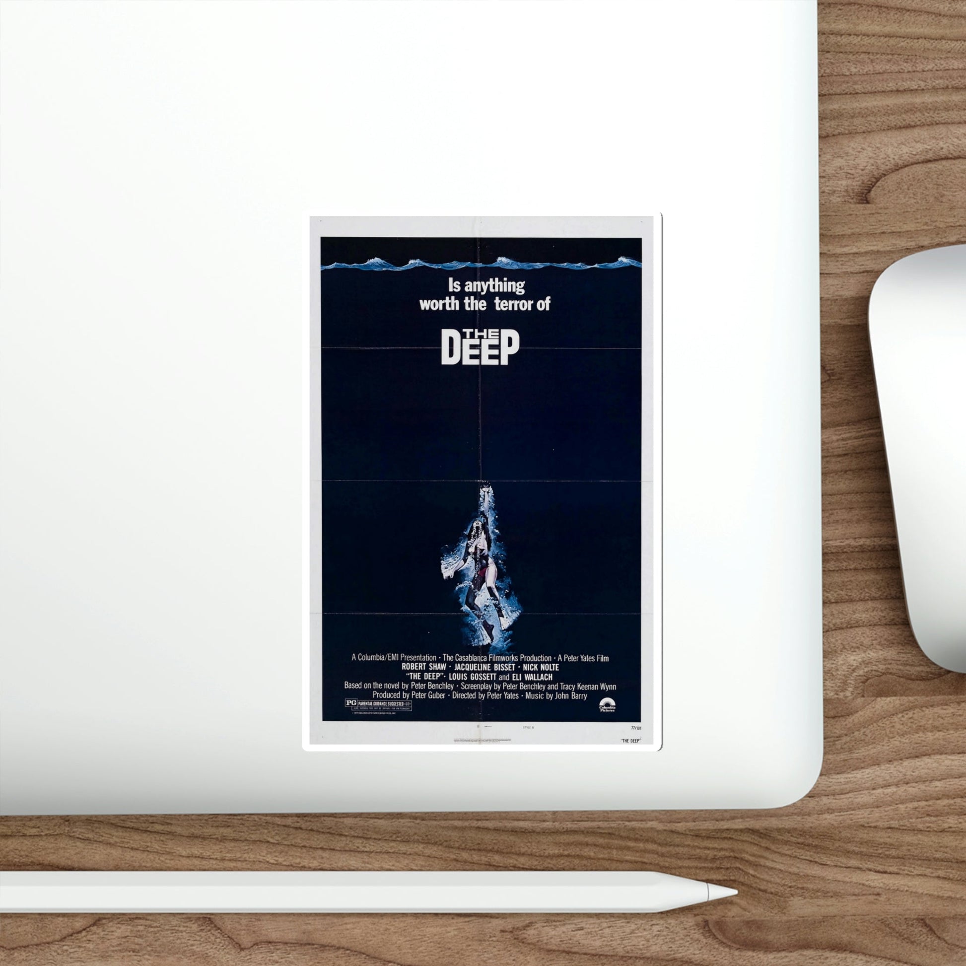 The Deep 1977 Movie Poster STICKER Vinyl Die-Cut Decal-The Sticker Space