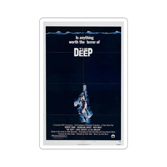 The Deep 1977 Movie Poster STICKER Vinyl Die-Cut Decal 6 Inch - The Sticker Space