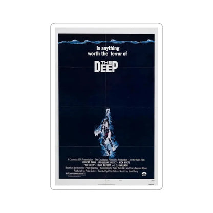 The Deep 1977 Movie Poster - STICKER Vinyl Kiss-Cut Decal 3 Inch White - The Sticker Space