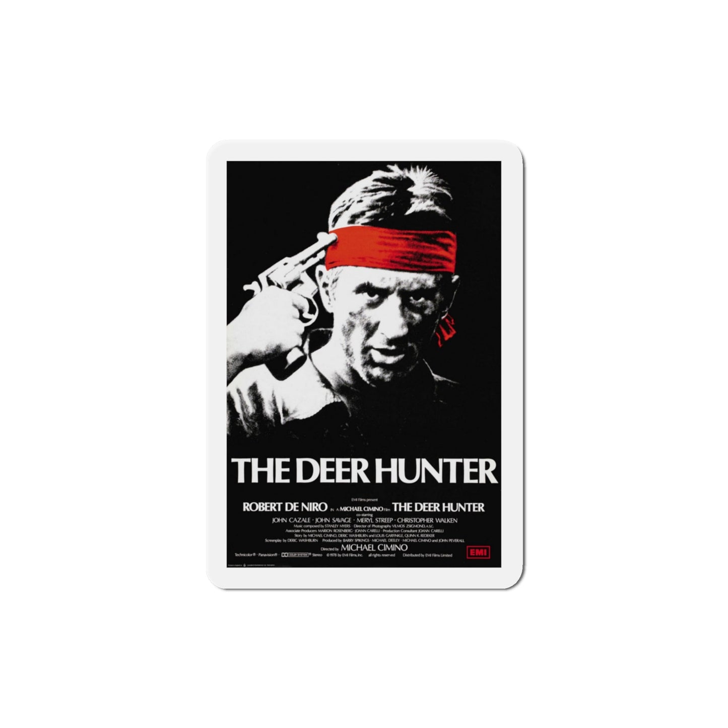 The Deer Hunter 1978 Movie Poster Die-Cut Magnet-3" x 3"-The Sticker Space