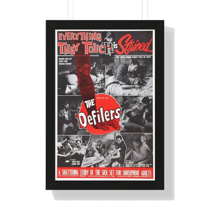 THE DEFILERS 1965 - Framed Movie Poster 16″ x 24″ Black - The Sticker Space