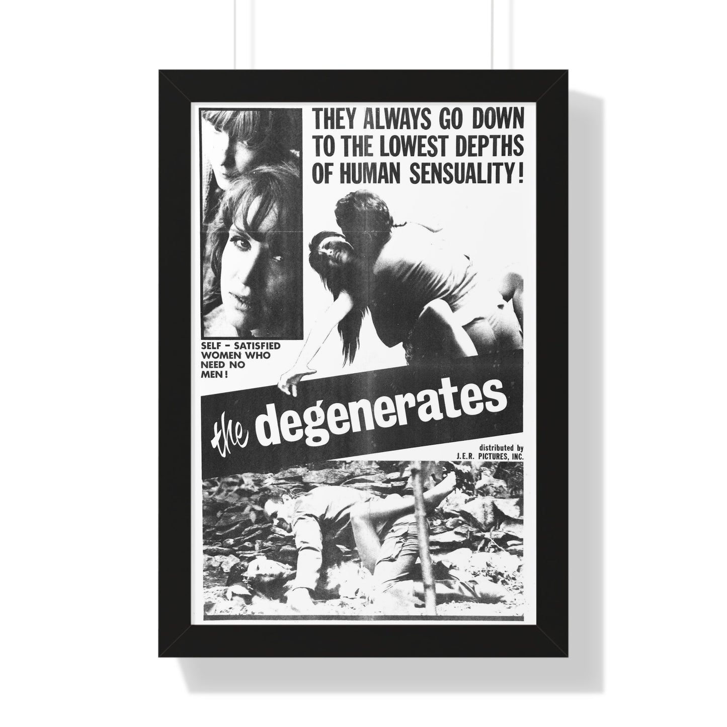 THE DEGENERATES 1967 - Framed Movie Poster-16″ x 24″-The Sticker Space