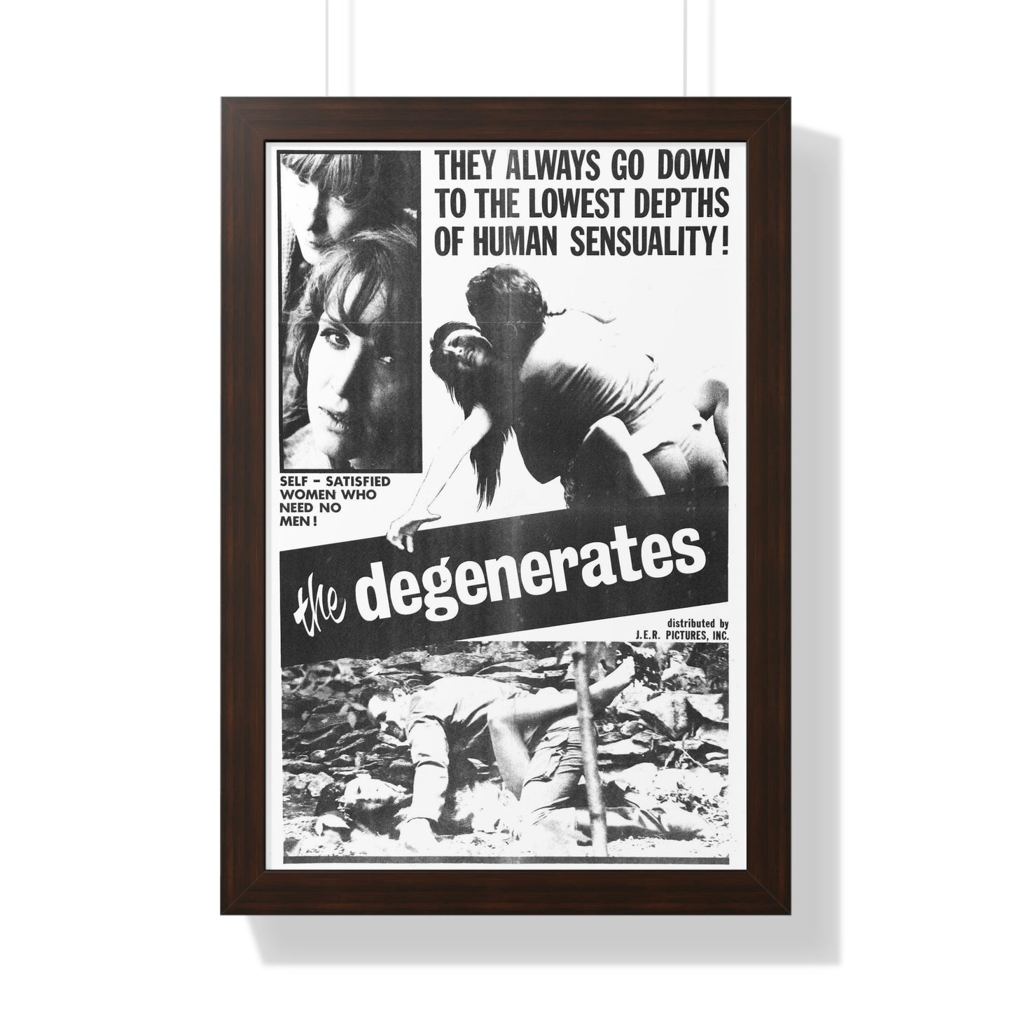 THE DEGENERATES 1967 - Framed Movie Poster-16″ x 24″-The Sticker Space