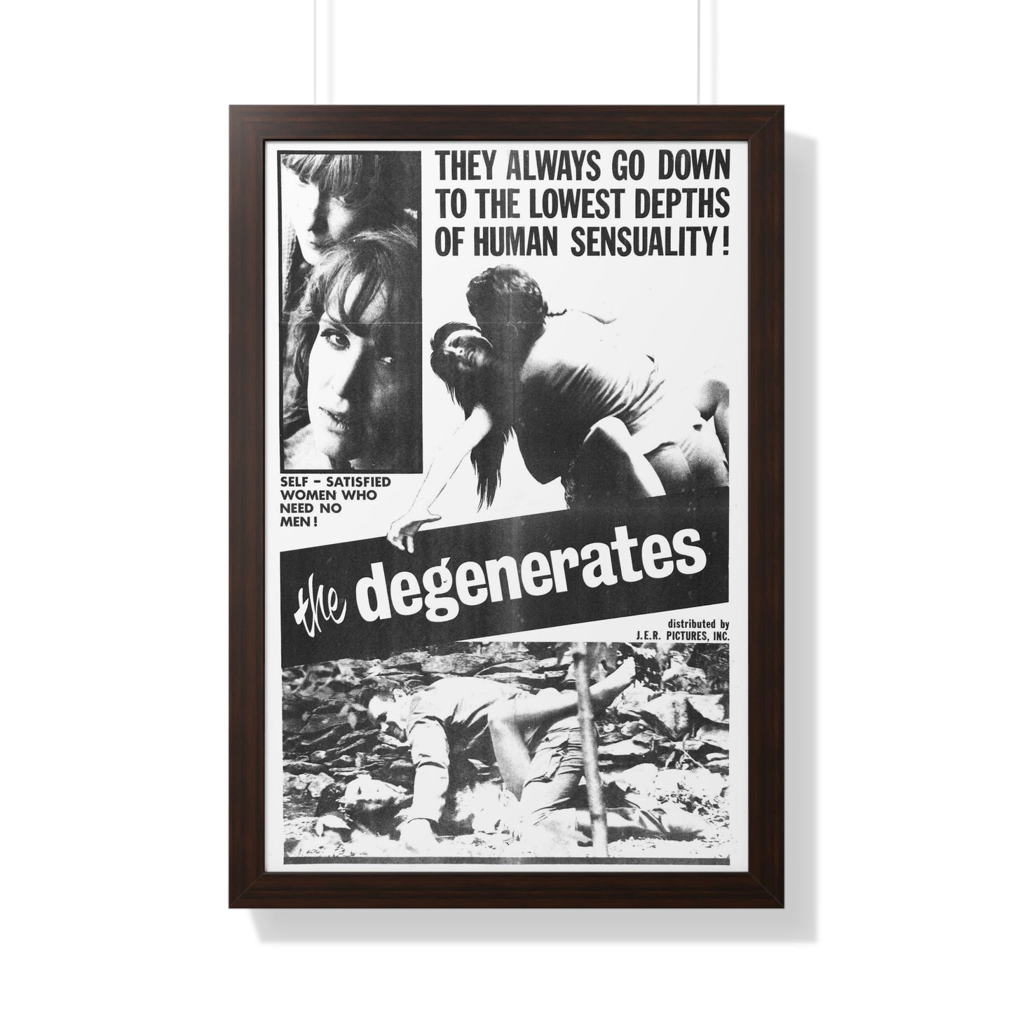 THE DEGENERATES 1967 - Framed Movie Poster-20" x 30"-The Sticker Space