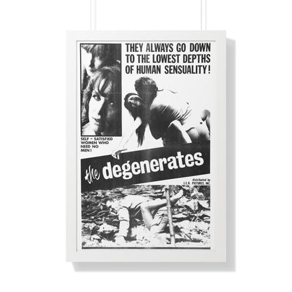 THE DEGENERATES 1967 - Framed Movie Poster-20" x 30"-The Sticker Space