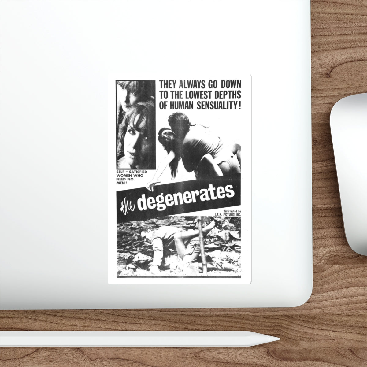 THE DEGENERATES 1967 Movie Poster STICKER Vinyl Die-Cut Decal-The Sticker Space