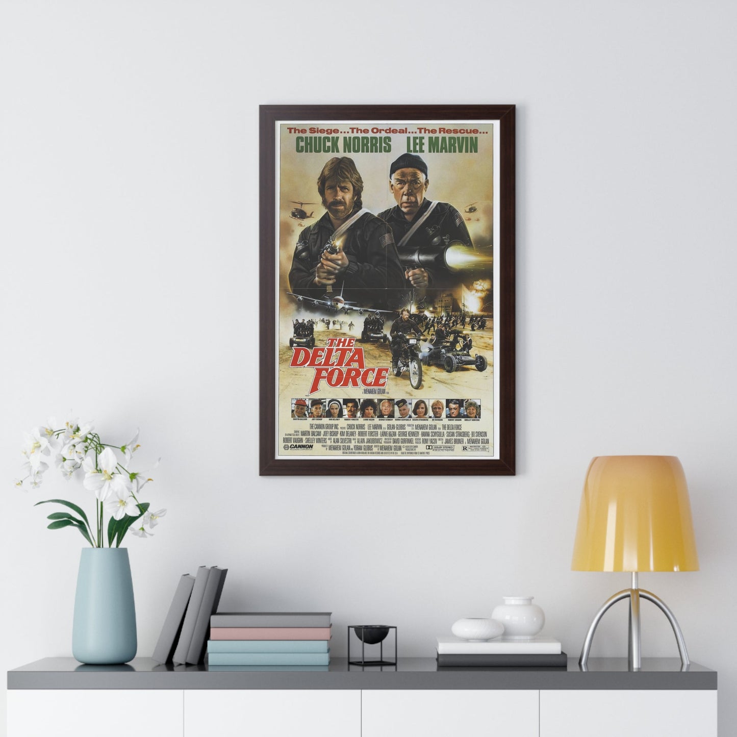 THE DELTA FORCE 1986 - Framed Movie Poster-The Sticker Space