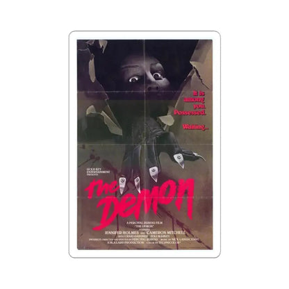 THE DEMON 1979 Movie Poster - STICKER Vinyl Kiss-Cut Decal 4 Inch White - The Sticker Space