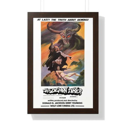 THE DEMON LOVER 1977 - Framed Movie Poster 16″ x 24″ Walnut - The Sticker Space