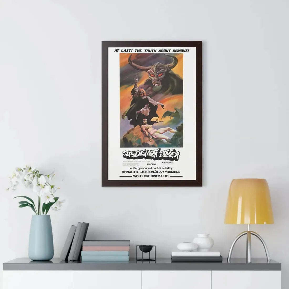 THE DEMON LOVER 1977 - Framed Movie Poster - The Sticker Space