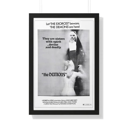 THE DEMONS 1985 - Framed Movie Poster 20" x 30" Black - The Sticker Space