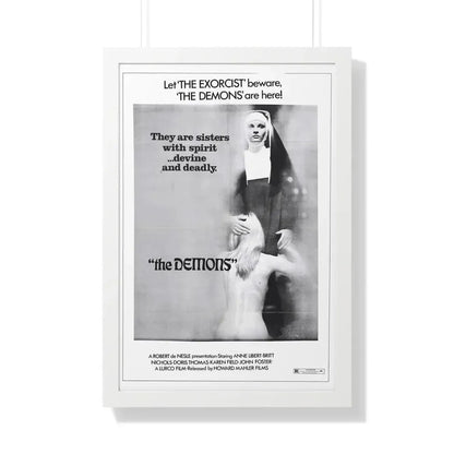 THE DEMONS 1985 - Framed Movie Poster 20" x 30" White - The Sticker Space