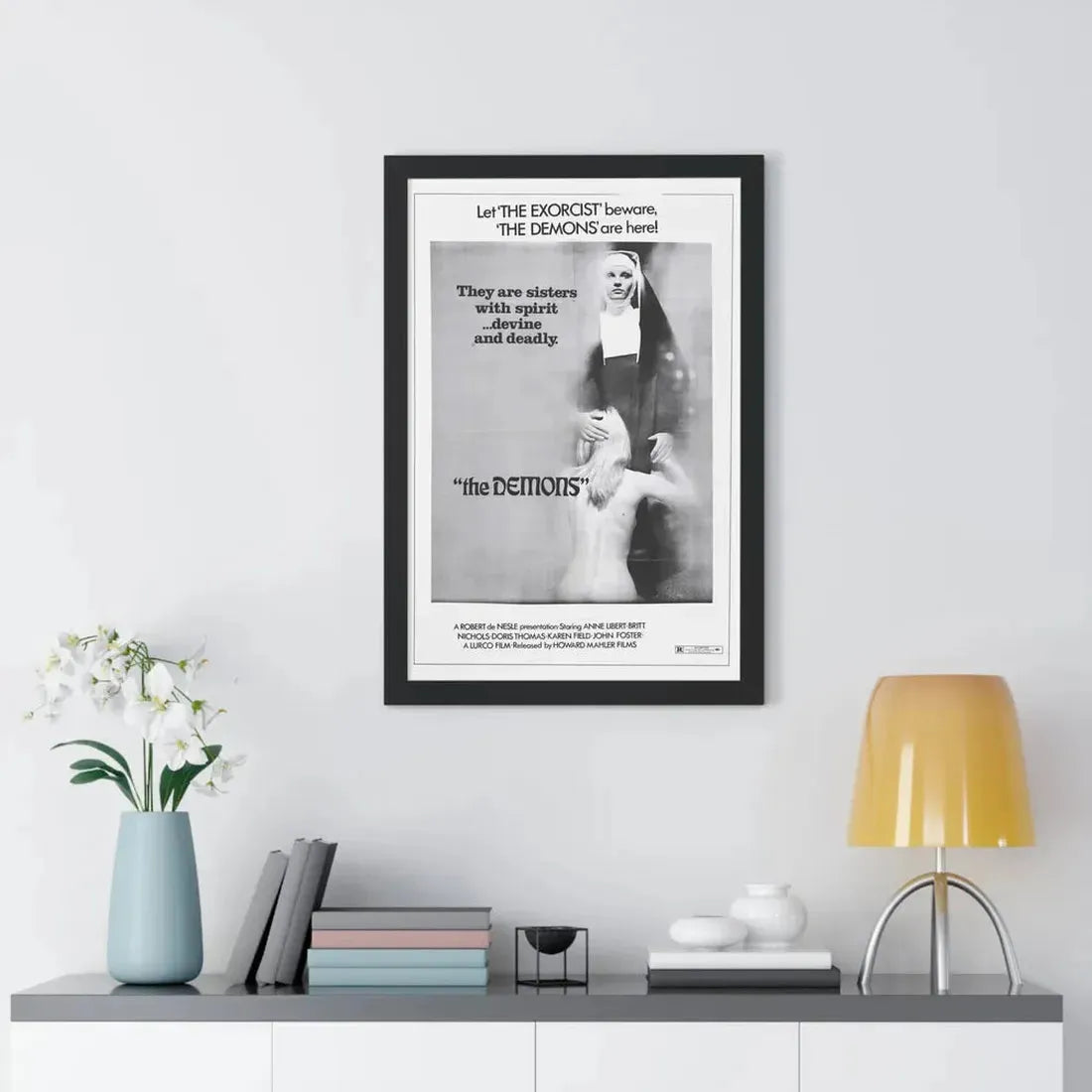 THE DEMONS 1985 - Framed Movie Poster - The Sticker Space