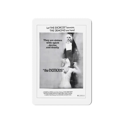 THE DEMONS 1985 Movie Poster - Refrigerator Magnet 5 Inch Die-Cut - The Sticker Space
