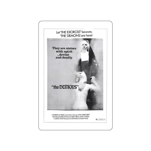 THE DEMONS 1985 Movie Poster STICKER Vinyl Die-Cut Decal 2 Inch - The Sticker Space