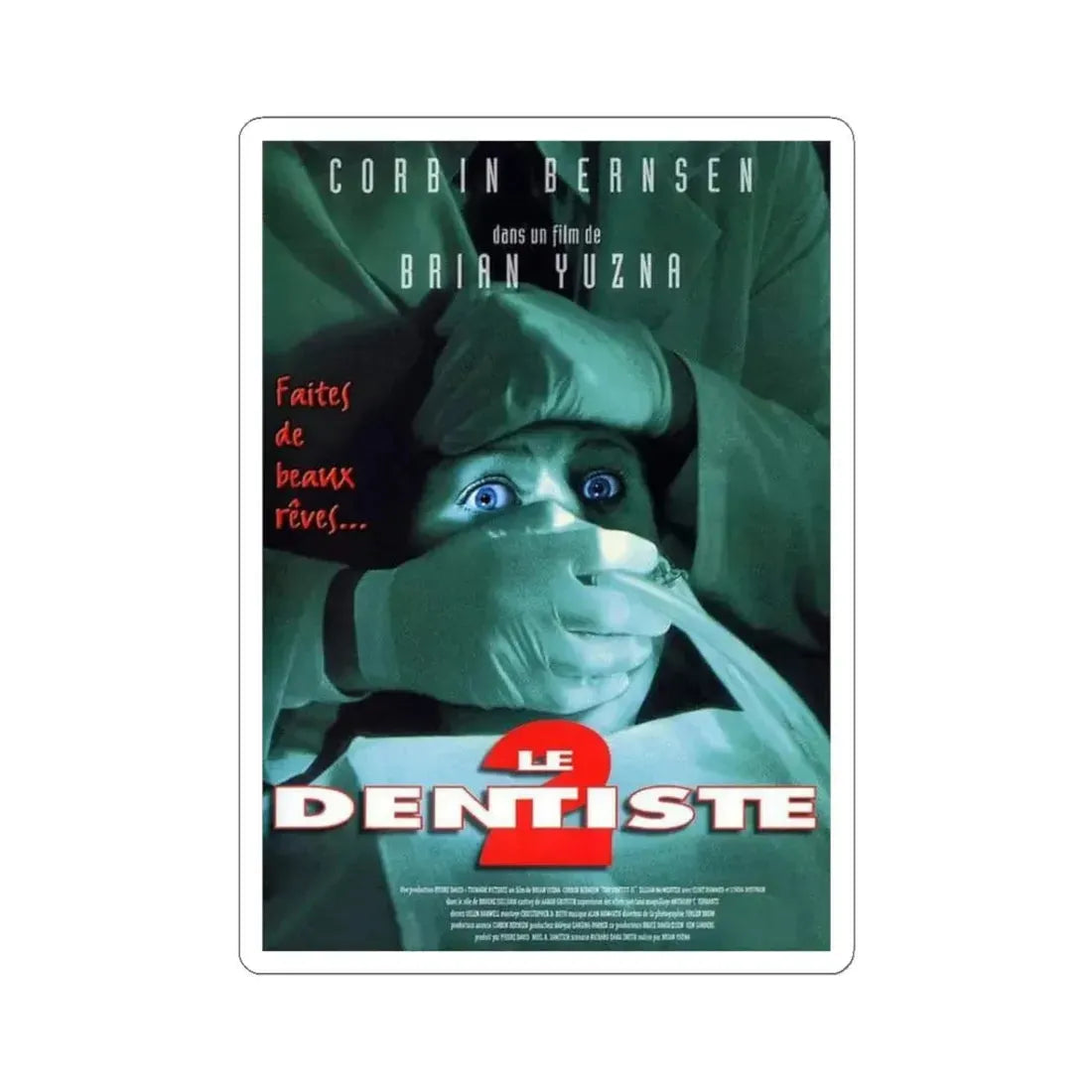 THE DENTIST 2 1998 Movie Poster - STICKER Vinyl Kiss-Cut Decal 3 Inch White - The Sticker Space