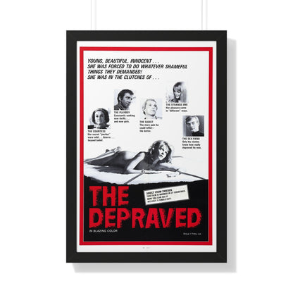 THE DEPRAVED (EXPOSED) 1971 - Framed Movie Poster-20" x 30"-The Sticker Space