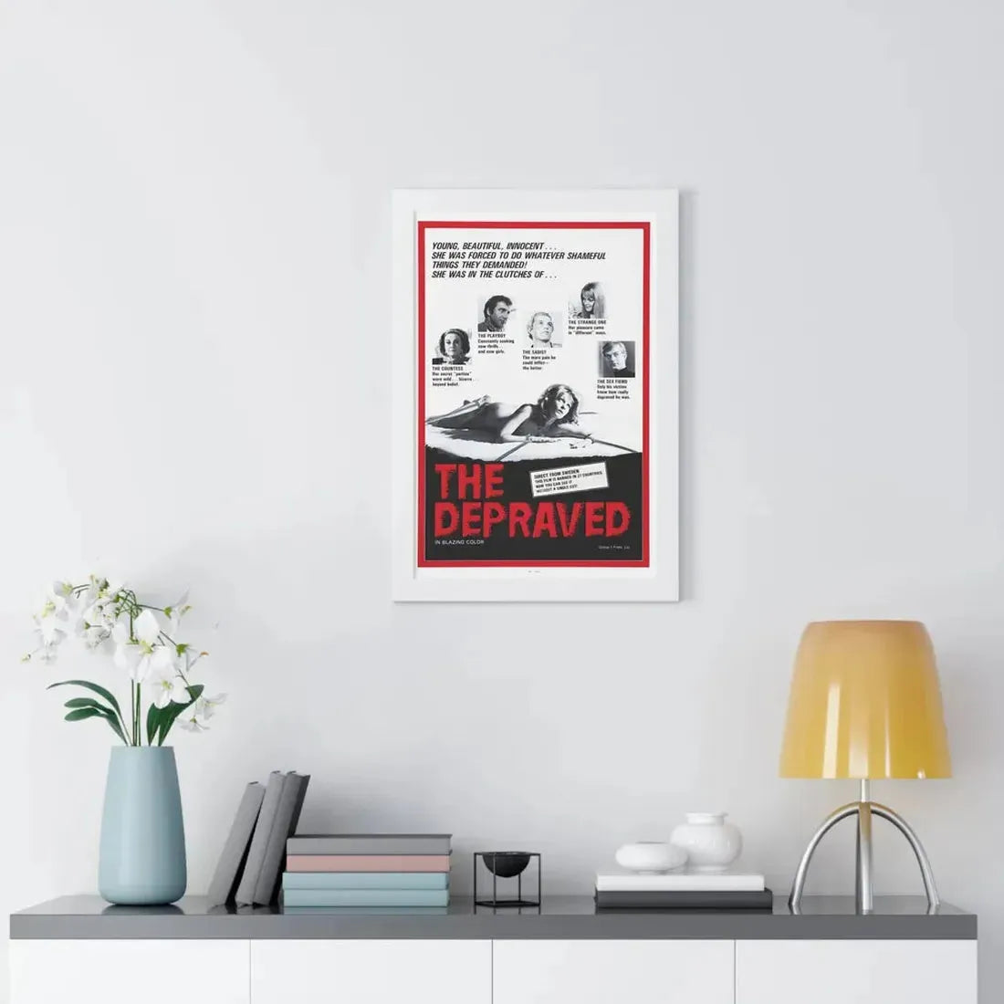 THE DEPRAVED (EXPOSED) 1971 - Framed Movie Poster - The Sticker Space