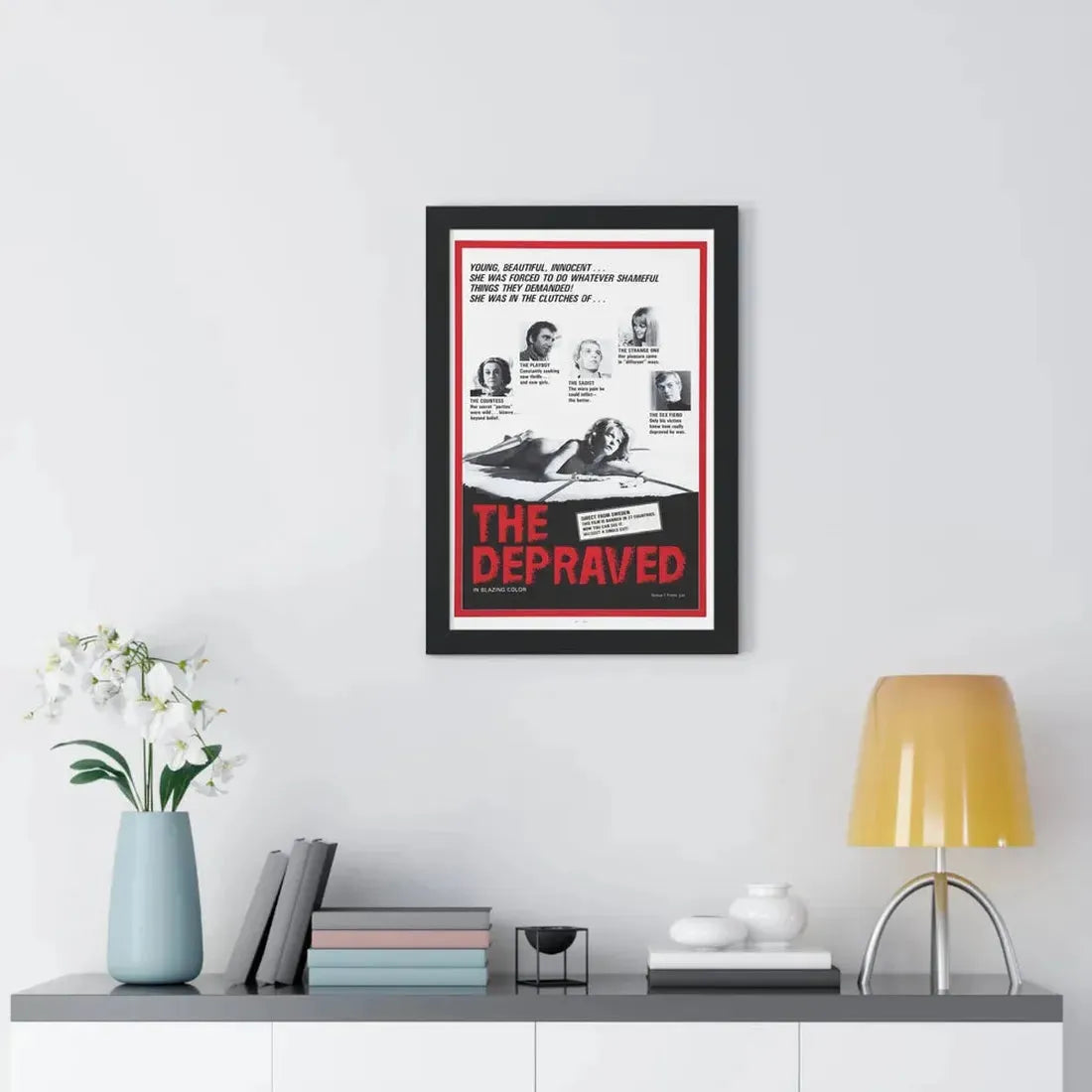 THE DEPRAVED (EXPOSED) 1971 - Framed Movie Poster - The Sticker Space