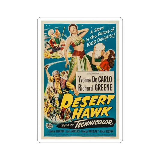 The Desert Hawk 1950 Movie Poster STICKER Vinyl Die-Cut Decal 6 Inch - The Sticker Space
