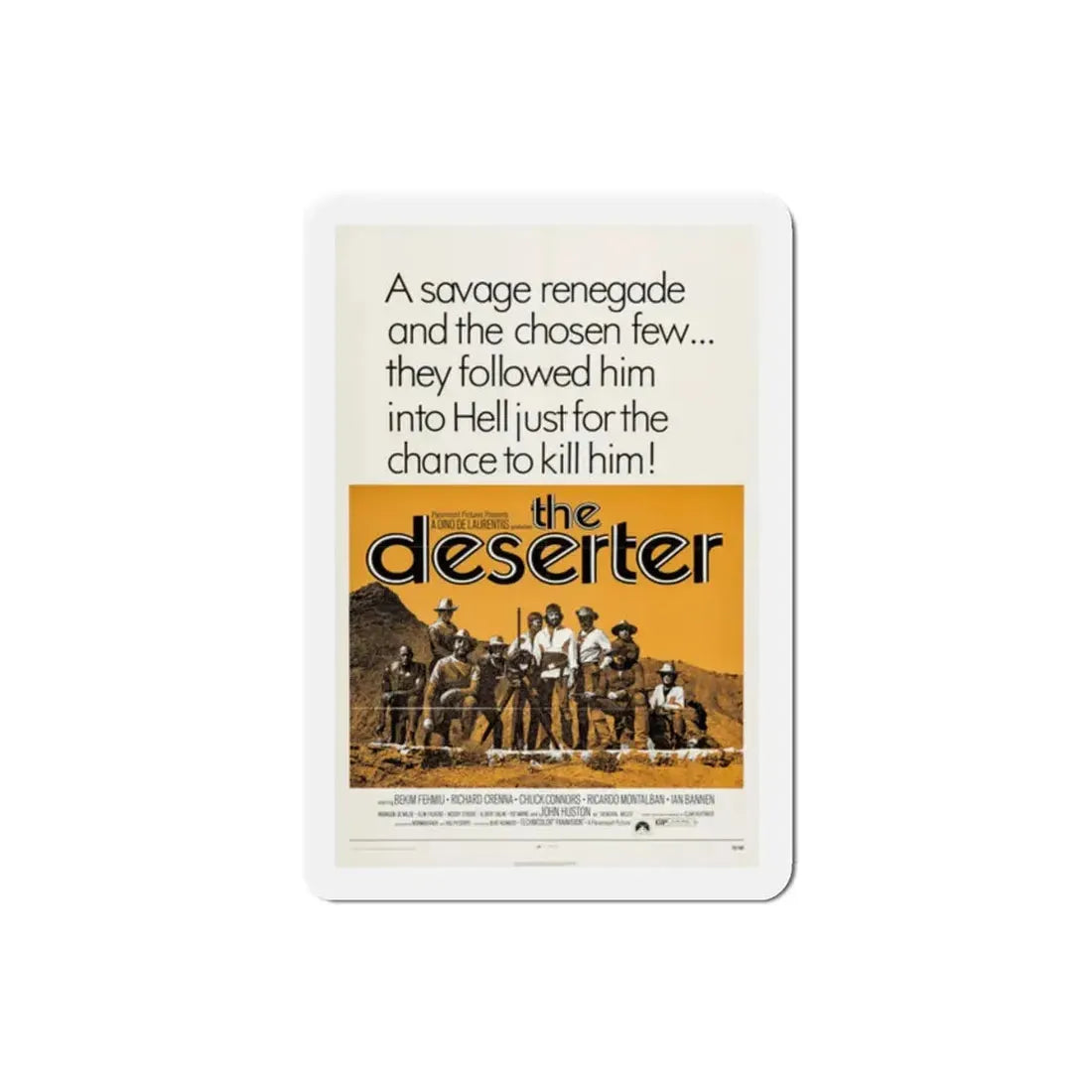 The Deserter 1971 Movie Poster Refrigerator Magnet 2 Inch - The Sticker Space