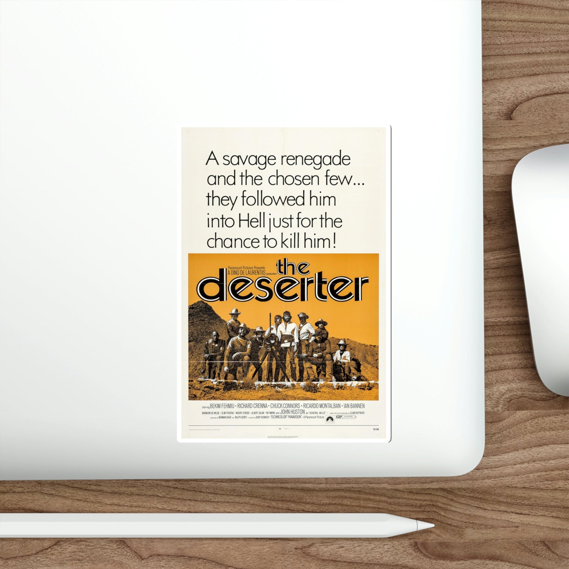 The Deserter 1971 Movie Poster STICKER Vinyl Die-Cut Decal-The Sticker Space