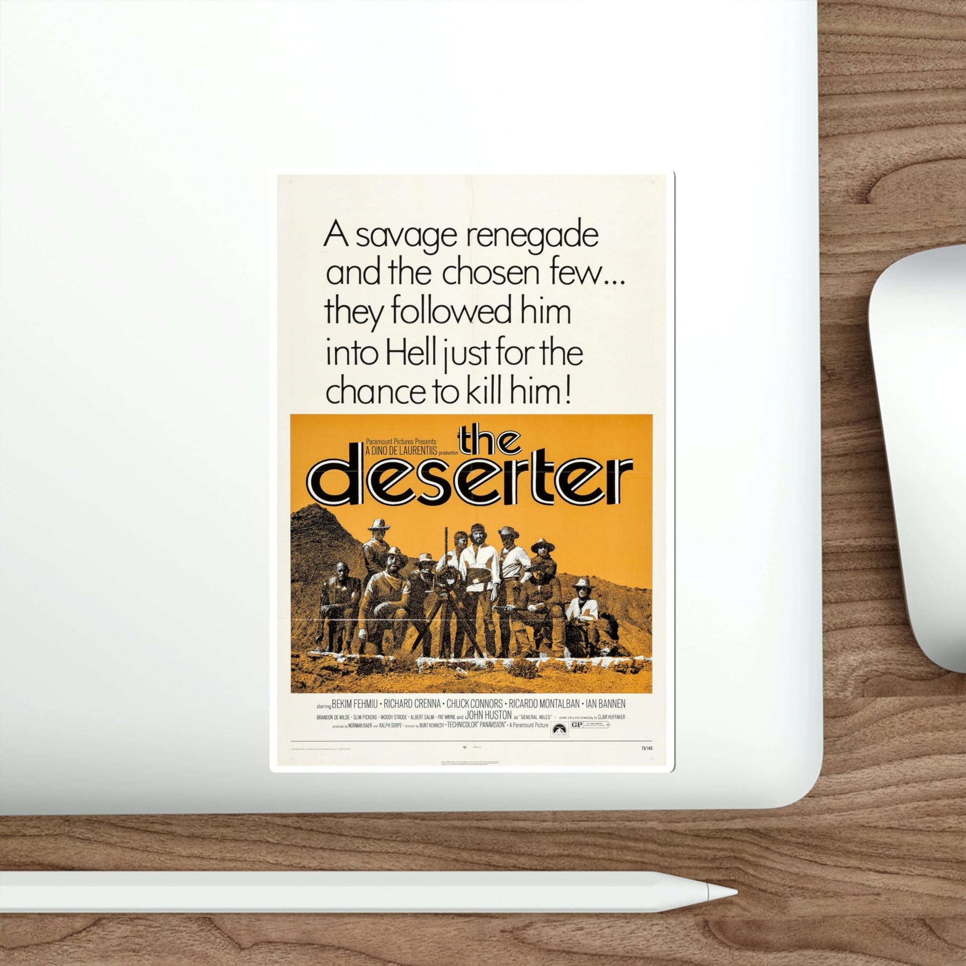 The Deserter 1971 Movie Poster STICKER Vinyl Die-Cut Decal-The Sticker Space