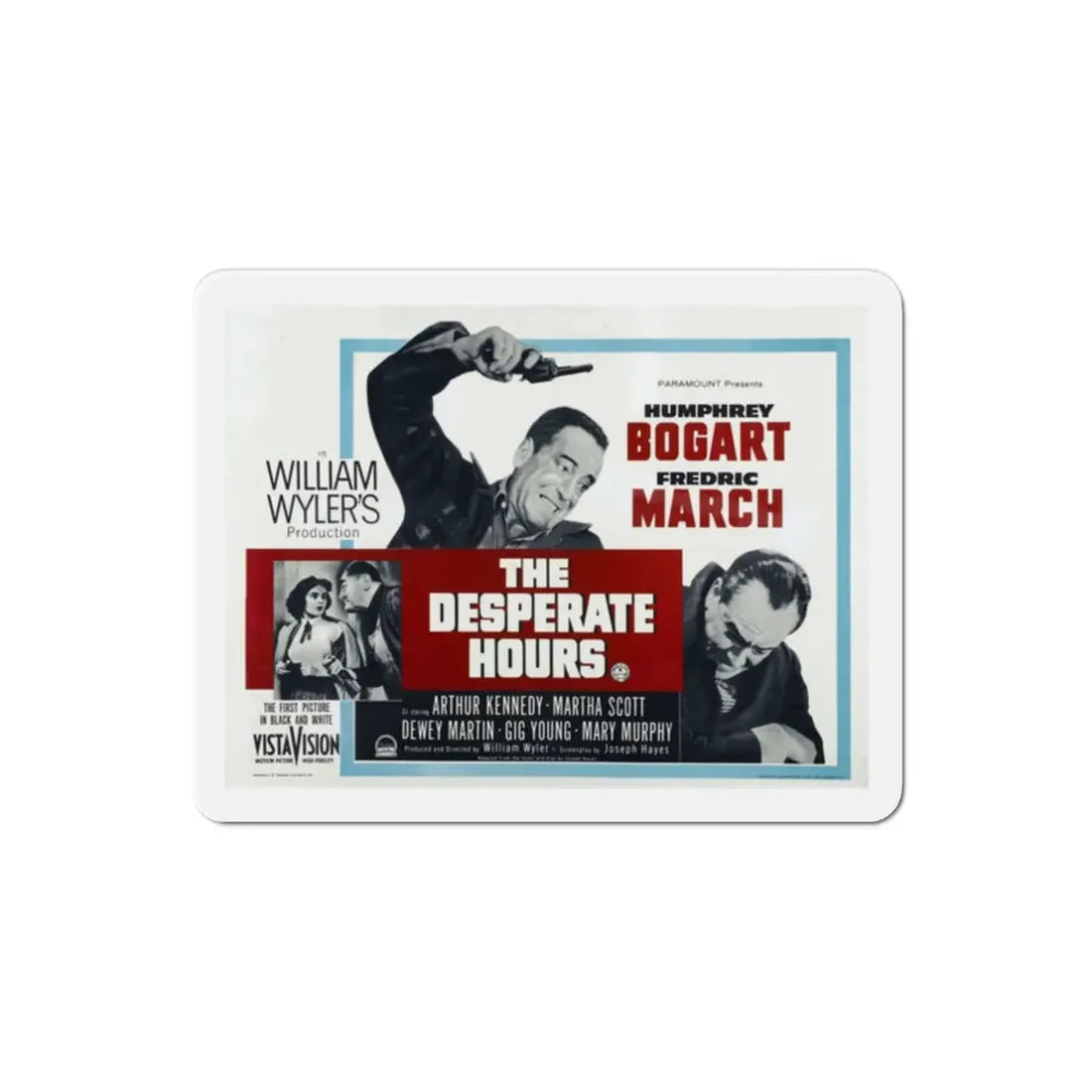 The Desperate Hours 1955 Movie Poster Refrigerator Magnet 2 Inch - The Sticker Space