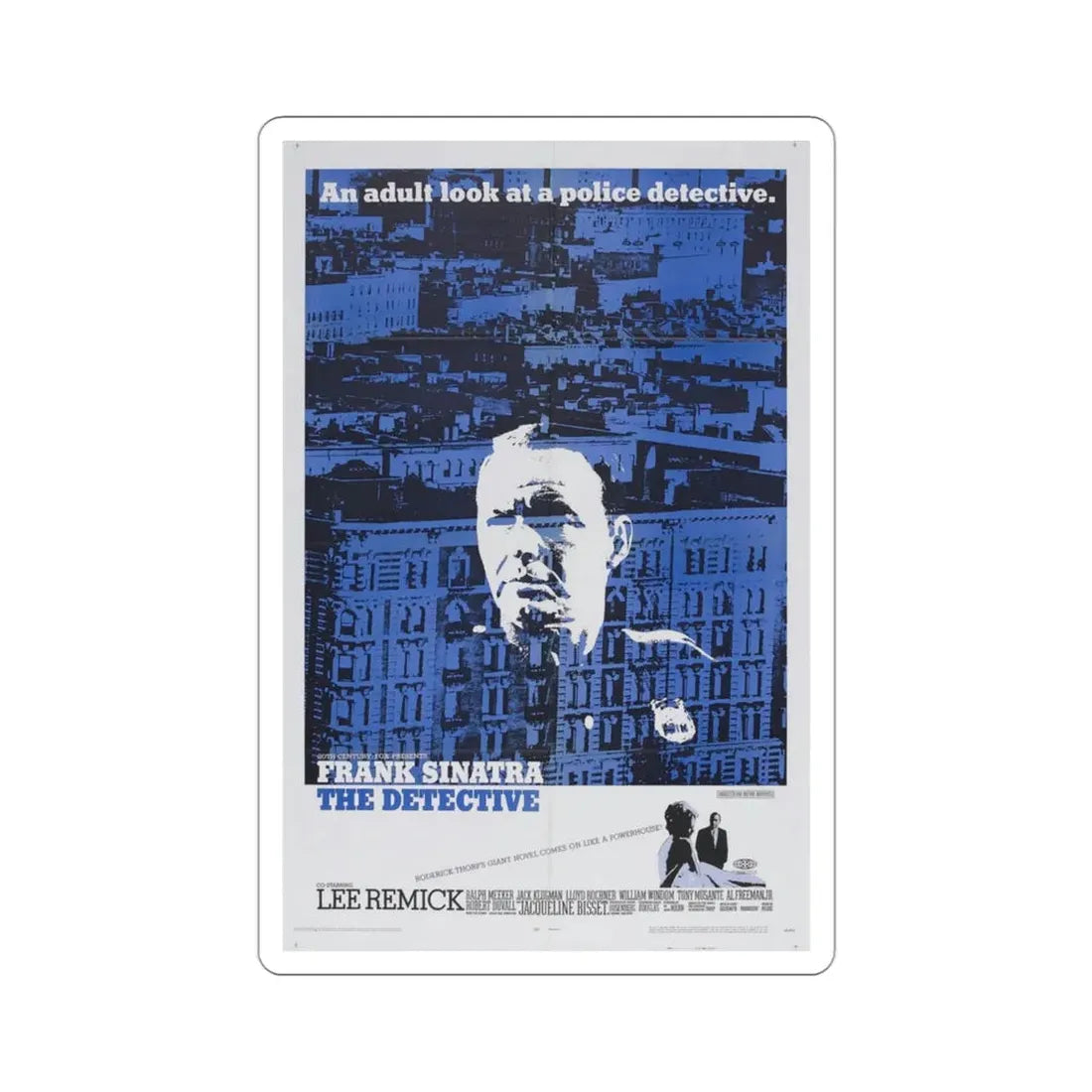 The Detective 1968 Movie Poster STICKER Vinyl Die-Cut Decal 3 Inch - The Sticker Space