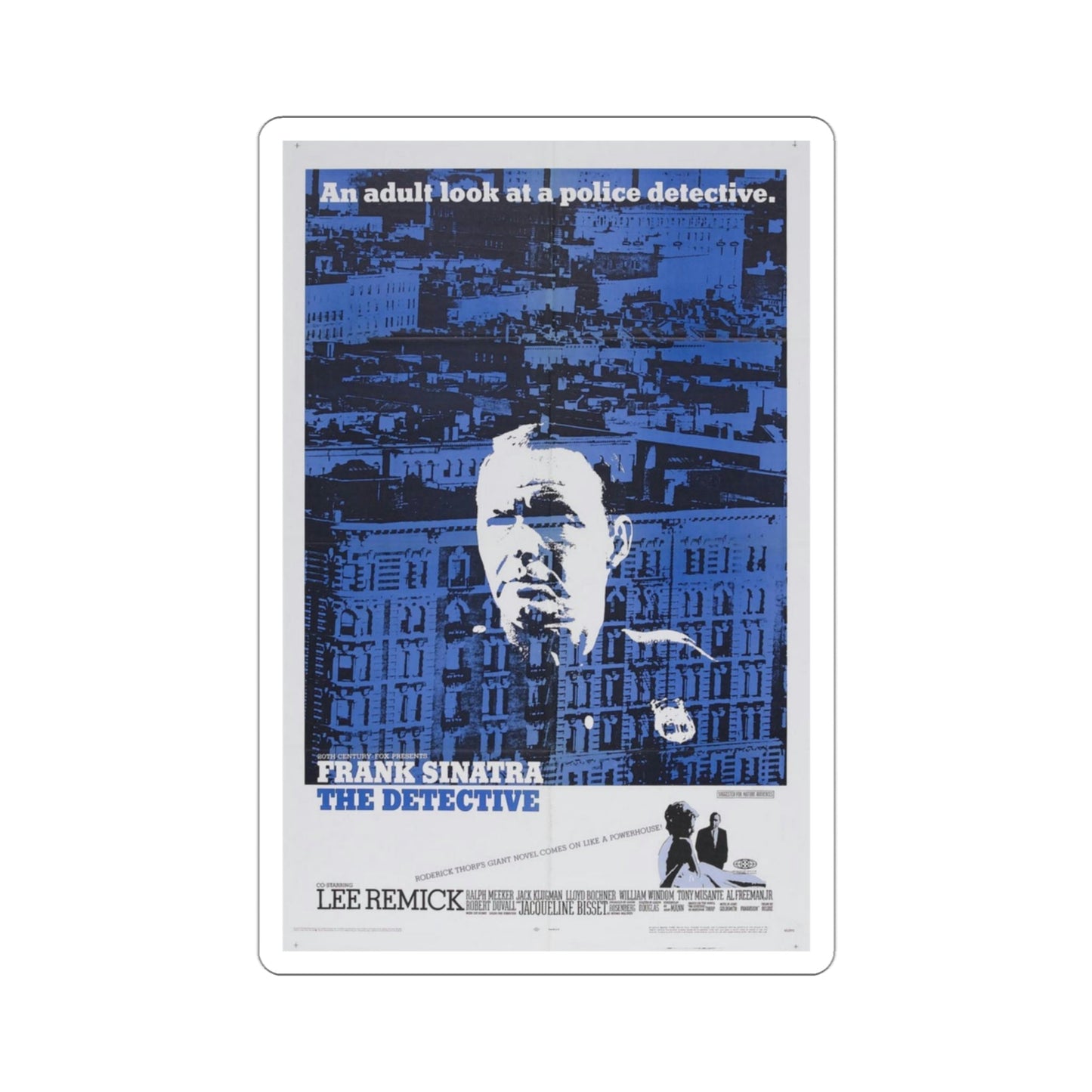 The Detective 1968 Movie Poster STICKER Vinyl Die-Cut Decal-3 Inch-The Sticker Space