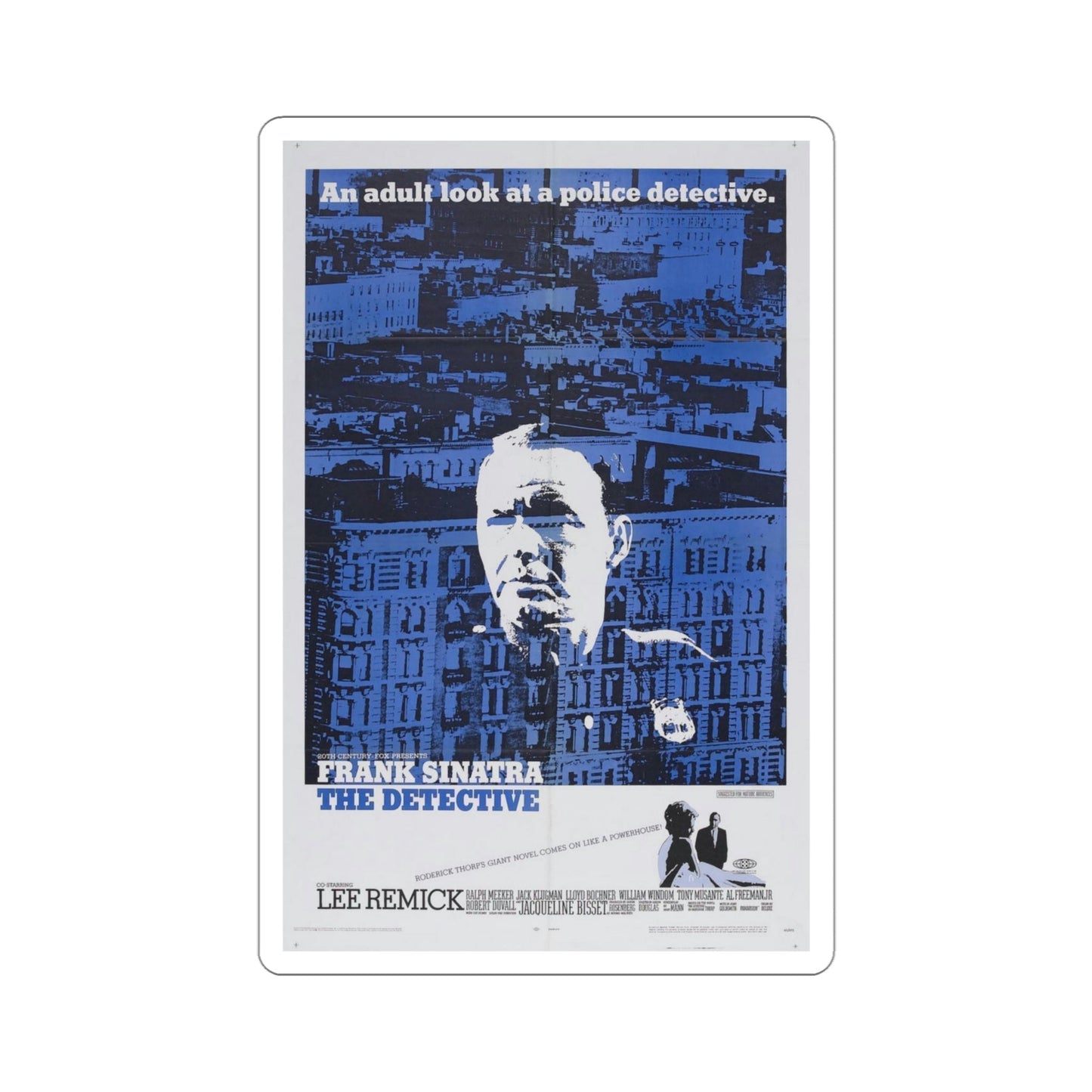 The Detective 1968 Movie Poster STICKER Vinyl Die-Cut Decal-4 Inch-The Sticker Space