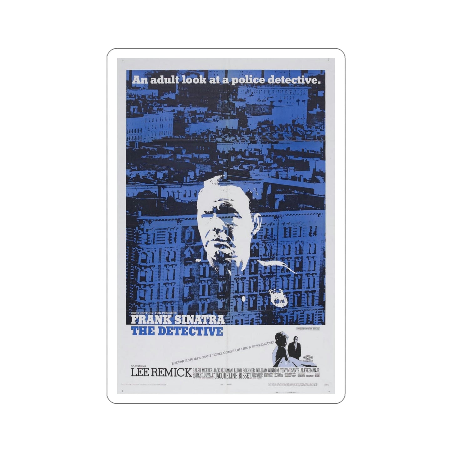 The Detective 1968 Movie Poster STICKER Vinyl Die-Cut Decal-5 Inch-The Sticker Space