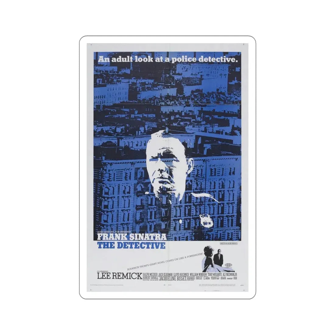 The Detective 1968 Movie Poster STICKER Vinyl Die-Cut Decal 6 Inch - The Sticker Space