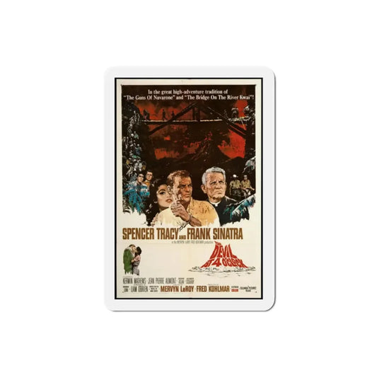 The Devil at 4 O'Clock 1961 Movie Poster Refrigerator Magnet 2 Inch - The Sticker Space