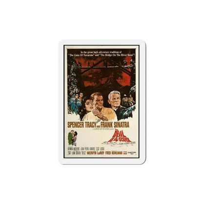 The Devil at 4 O'Clock 1961 Movie Poster Refrigerator Magnet 3 Inch - The Sticker Space